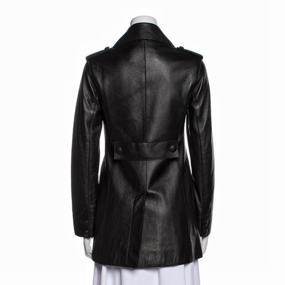 NEW Tory Burch Black Genuine Goat Leather Biker Moto Jacket Size: 0 - Picture 3 of 4